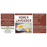 Honey Lavender Loose Leaf Black Tea Label