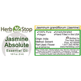 Jasmine Absolute Essential Oil Label