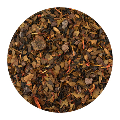 Bulk Jump Start yerba mate & black loose-leaf tea on a white background