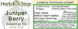 Juniper Berry Essential Oil Label