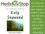 Organic Kelp Seaweed Label - Front