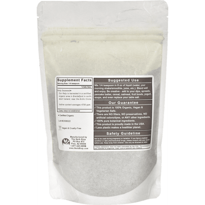Organic Kelp Seaweed Bag Back