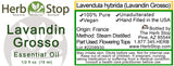 Lavandin Grosso Essential Oil Label