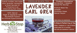 Lavender Earl Grey Loose Leaf Black Tea Label