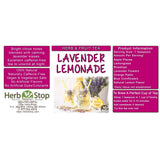 Lavender Lemonade Loose Leaf Herb & Fruit Tea Label