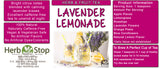 Lavender Lemonade Loose Leaf Herb & Fruit Tea Label