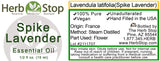 Spike Lavender Essential Oil Label