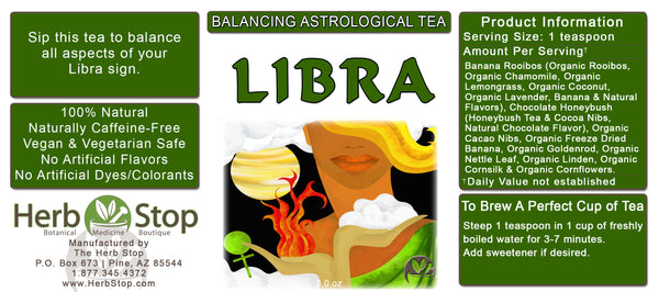 Libra Loose Leaf Astrological Tea Label