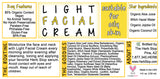 Light Facial Cream Label