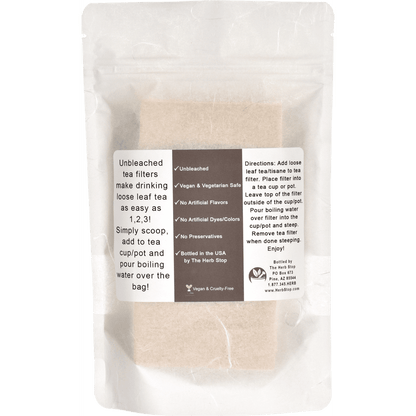 Loose Leaf Tea Filters Bag Back