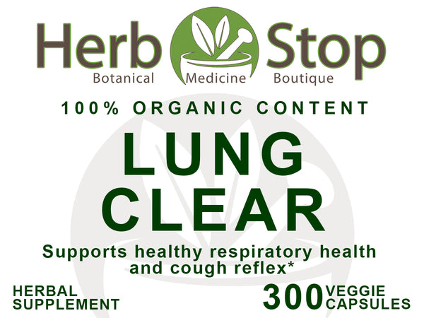 Lung Clear Capsules Label - Front