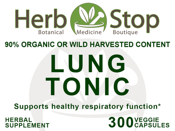 Lung Tonic Capsules Label - Front