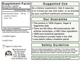 Maca Root Capsules Label - Back