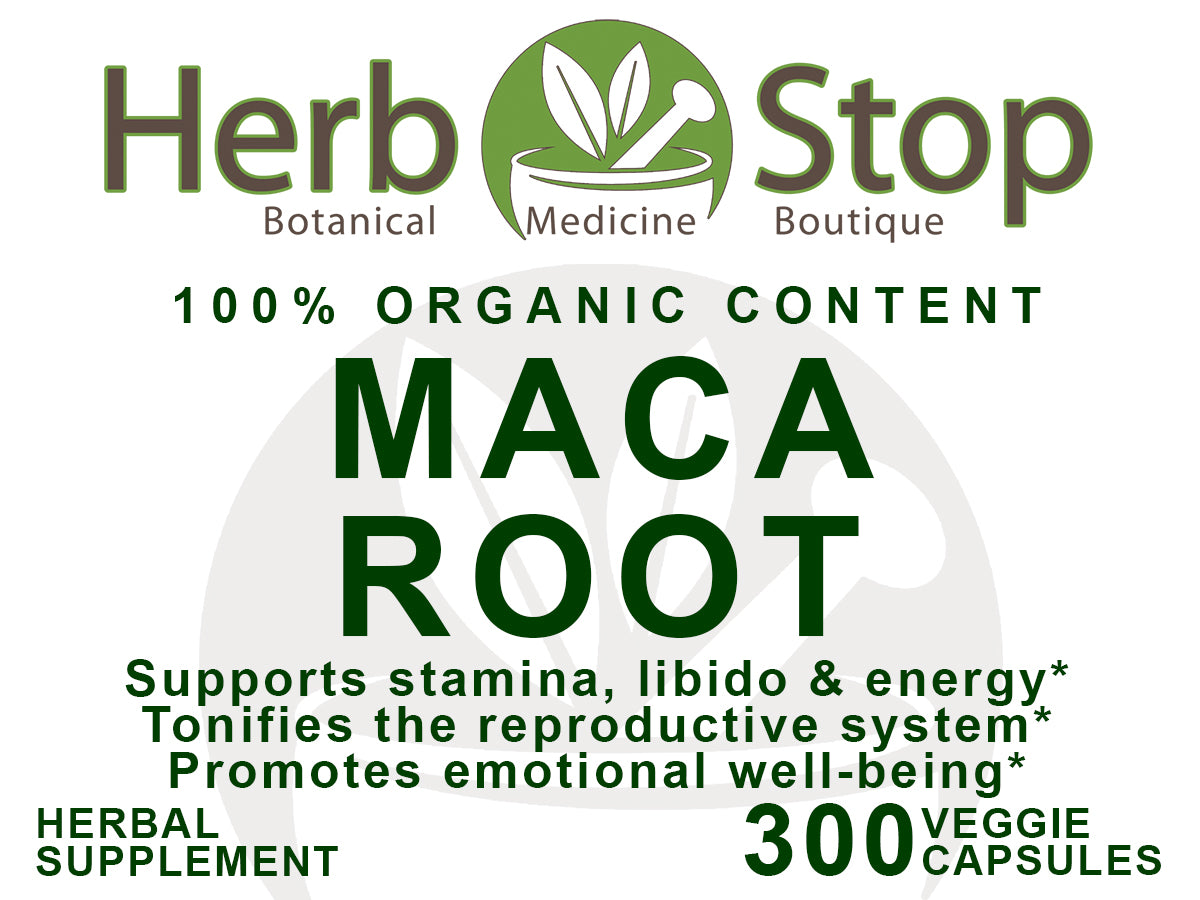 Maca Root Capsules Label - Front