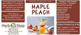 Maple Peach Loose Leaf Black Tea Label