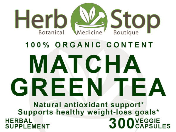Matcha Green Tea Capsules Label - Front