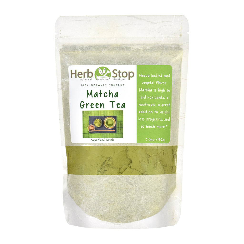 Herb Stop Certified Organic Japanese Matcha Green Tea Powder — large bag