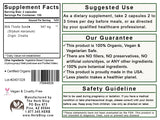 Organic Milk Thistle Capsule Label -Back