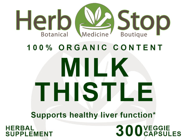 Milk Thistle Capsules Label - Front