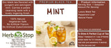 Mint Loose Leaf Black Tea Label