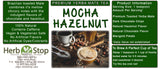 Mocha Hazelnut Loose Leaf Yerba Mate Tea Label