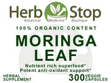 Moringa Leaf Capsules Label - Front