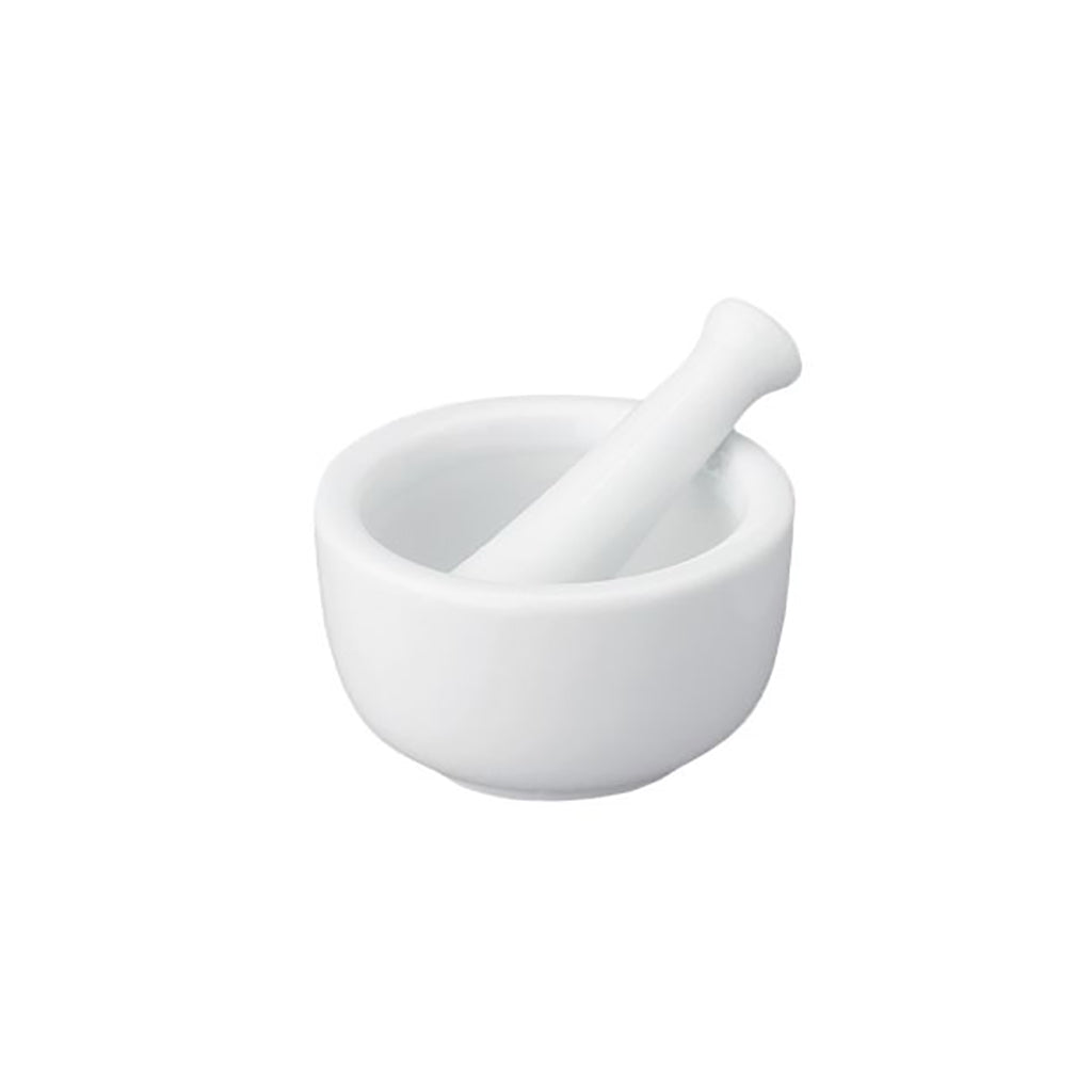 Mortar & Pestle - White Porcelain Round