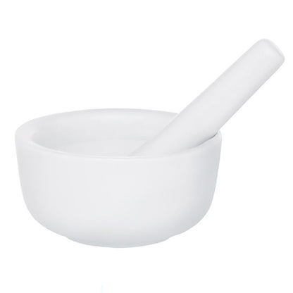 Mortar & Pestle - White Porcelain Round