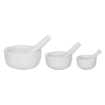 Mortar & Pestle - White Porcelain Round