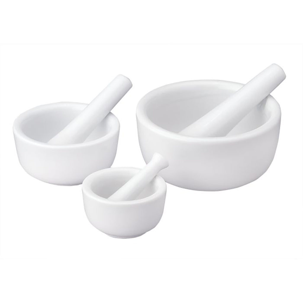 Mortar & Pestle - White Porcelain Round