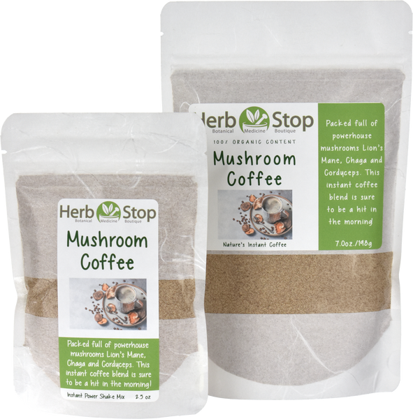 Organic Mushroom Instant Coffee Multiple Sizes 