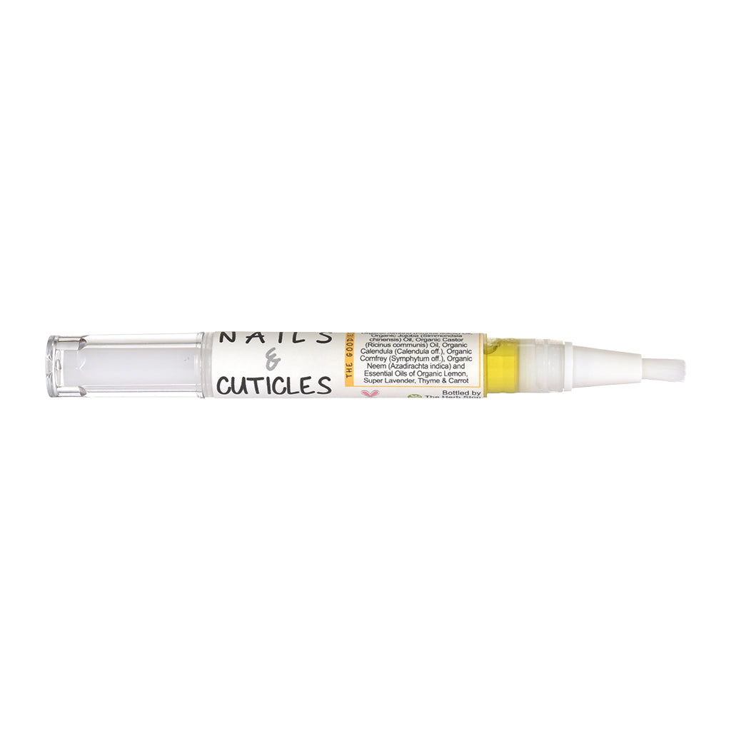 Small tube labeled 'Nails & Cuticles' on a white background
