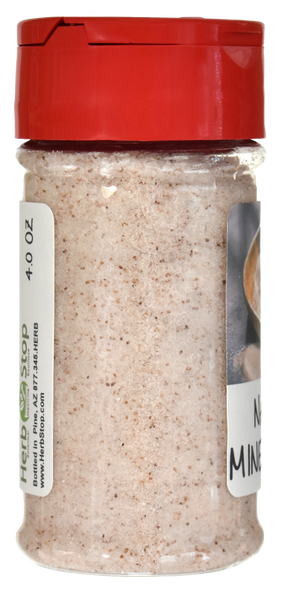 Natural Mineral Salt Jar - Back