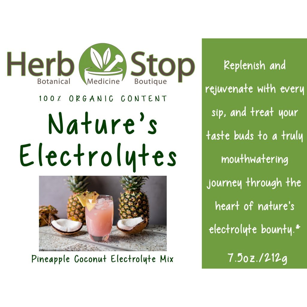 Organic Nature's Electrolytes Label - Front