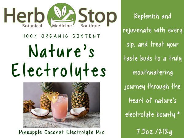 Organic Nature's Electrolytes Label - Front