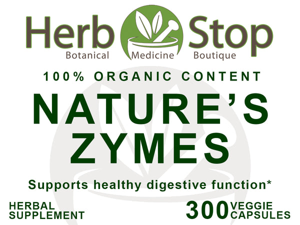 Nature's Zymes Capsules Label - Front