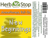 New Beginnings Aromatherapy Roll-On Label