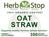 Oat Straw Capsules Label - Front