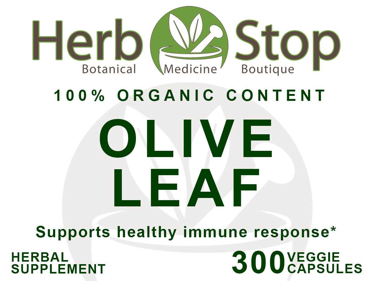 Olive Leaf Capsules Label - Front