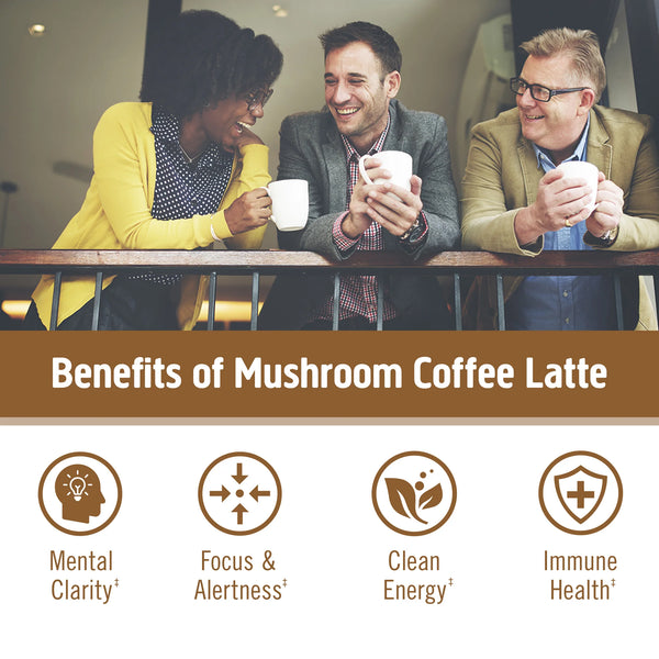 Mushroom Coffee Latte - Om Mushrooms