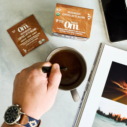 Mushroom Coffee Latte - Om Mushrooms