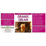 Orange Cream Loose Leaf Herb & Fruit Tea Label