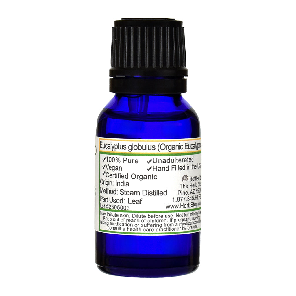 Organic Eucalyptus Essential Oil - Back