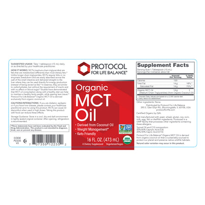 Organic MCT Oil - Protocol for Life Balance