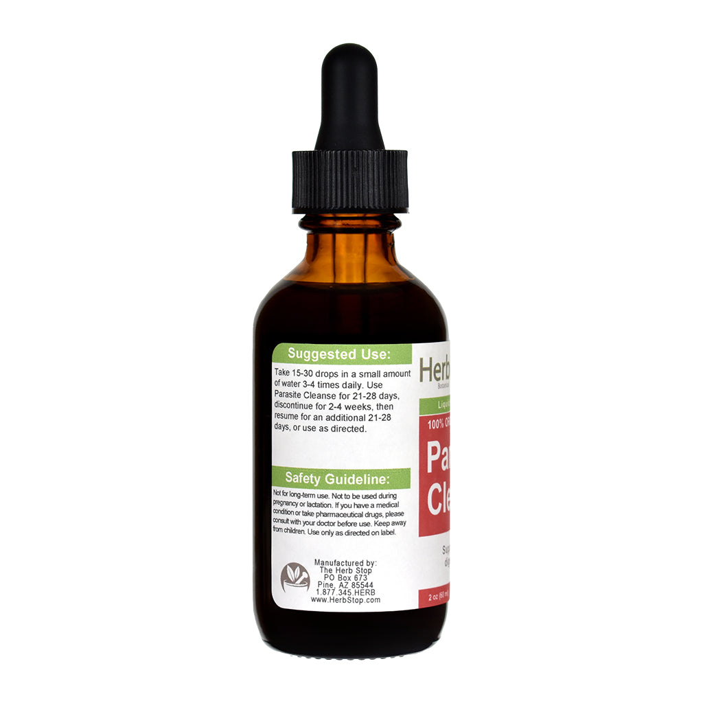 Parasite Cleanse Liquid Extract 2 oz - Left