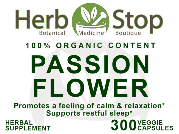 Passion Flower Capsules Label - Front