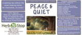 Peace & Quiet Loose Leaf Herbal Tea Label