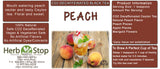 Peach Loose Leaf Decaf Black Tea Label