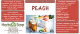 Peach Loose Leaf Honeybush Tea Label