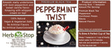 Peppermint Twist Loose Leaf Black Tea Label